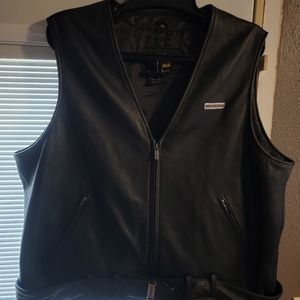 Harley davidson leather vest